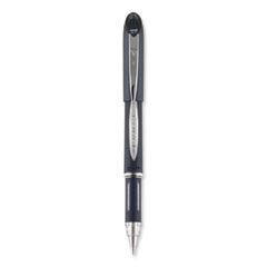 Jetstream Hybrid Gel Pen, Stick, Fine 0.7 mm, Black Ink, Black/Silver Barrel