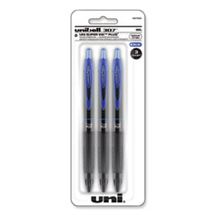 307 Gel Pen, Retractable, Medium 0.7 mm, Blue Ink, Blue Barrel, 3/Pack