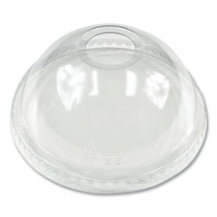 PET Cold Cup Dome Lids, Fits 9 oz to 10 oz PET Cups, Clear, 1,000/Carton