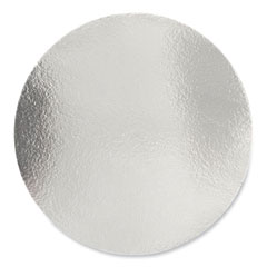 Round Aluminum To-Go Container Lids, Flat Lid, 9", Silver, Paper, 500/Carton