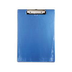 Recycled Plastic Clipboard, 0.5" Clip Capacity, Holds 8.5 x 11 Sheets, Ice Blue