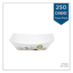 Kant Leek Polycoated Paper Food Tray, 0.5 lb Capacity, 5.3 x 3.75 x 1.4, Pathways, 1,000/Carton
