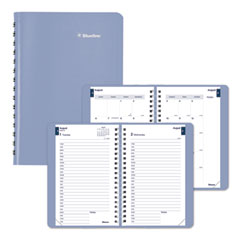 Academic Daily/Monthly Planner, 8 x 5, Cloud Blue Cover, 12-Month (Aug to July): 2023 to 2024