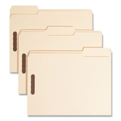 Top Tab Heavyweight Manila Fastener Folders, 0.75" Expansion, 2 Fasteners, Letter Size, Manila Exterior, 50/Box