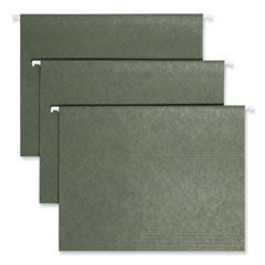 Hanging Folders, Letter Size, 1/3-Cut Tabs, Standard Green, 25/Box