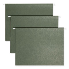 Hanging Folders, Letter Size, 1/5-Cut Tabs, Standard Green, 25/Box