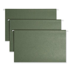 Hanging Folders, Legal Size, 1/5-Cut Tabs, Standard Green, 25/Box