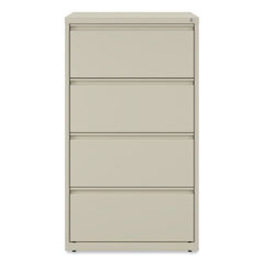 Lateral File, 4 Legal/Letter-Size File Drawers, Putty, 30" x 18.63" x 52.5"