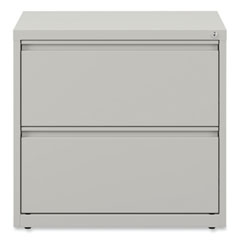 Lateral File, 2 Legal/Letter-Size File Drawers, Light Gray, 36" x 18.63" x 28"