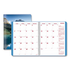 Mountains 14-Month Planner, Mountains Photography, 11 x 8.5, Blue/Green Cover, 14-Month (Dec to Jan): 2023 to 2025