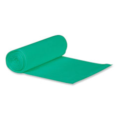 Eco Blend Max Can Liners, 60 gal, 0.8 Mil, 38" x 58", Green, 20 Bags/Roll, 5 Rolls/Carton