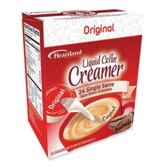 Dairy-Free Liquid Coffee Creamer, Original, 0.37 oz Cups, 24/Box, 6 Boxes/Carton