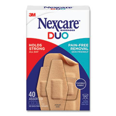 DUO Bandages, Plastic, Assorted Sizes, 40/Pack