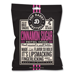 Cinnamon Sugar Pretzel Sticks, 3 oz Bag, 15/Carton