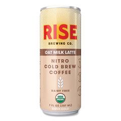 Nitro Cold Brew Latte, Oat Milk, 7 oz Can, 12/Carton