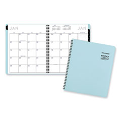 Contemporary Lite Monthly Planner, 11 x 9.5, Light Blue Cover, 12-Month (Jan to Dec): 2024