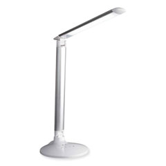 Wellness Series Command LED Desk Lamp with Voice Assistant, 17.75" to 29" High, Silver, Ships in 1-3 Business Days