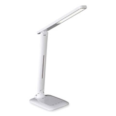 Wellness Series Slimline LED Desk Lamp, 5" to 20.25" High, White, Ships in 1-3 Business Days