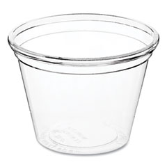 PLA Clear Cold Cups, 1 oz, Clear, 3,000/Carton