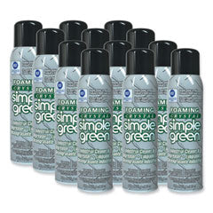 Foaming Crystal Industrial Cleaner and Degreaser, 20 oz Aerosol Spray, 12/Carton