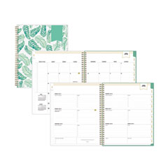 Day Designer Academic Year Weekly/Monthly Frosted Planner, Palms Artwork, 11 x 8.5, 12-Month (July to June): 2023 to 2024