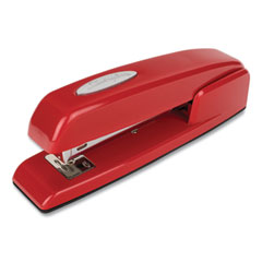 747 Business Full Strip Desk Stapler, 30-Sheet Capacity, Rio Red