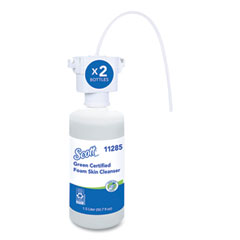 Essential Green Certified Foam Skin Cleanser, Fragrance-Free, 1,500 mL Refill, 2/Carton