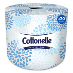 2-Ply Bathroom Tissue, Septic Safe, White, 451 Sheets/Roll, 20 Rolls/Carton