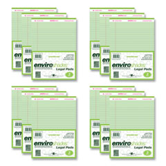 Enviroshades Legal Notepads, 50 Green 8.5 x 11.75 Sheets, 72 Notepads/Carton, Ships in 4-6 Business Days