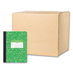 Ruled Composition Book, Grade 1 Manuscript Format, Green Marble Cover, (80) 9.75 x 7.5 Sheet, 48/CT, Ships in 4-6 Bus Days