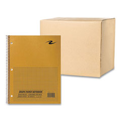 Lab and Science Wirebound Notebook, Quadrille Rule (5 sq/in), Brown Cover, (80) 8.5 x 11 Sheets, 24/CT, Ships in 4-6 Bus Days