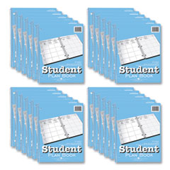 Student Plan Book, Undated, Light Blue Cover, (45) 11 x 8.5 Sheets, 24/Carton, Ships in 4-6 Business Days