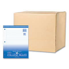 Loose Leaf Paper, 8.5 x 11, 3-Hole Punched, College Rule, White, 200 Sheets/Pack, 24 Packs/Carton, Ships in 4-6 Business Days