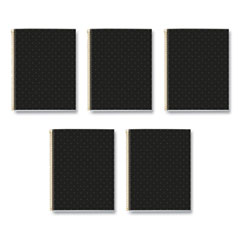 MR M Fashion Notebook, 4-Subject, Med/College Rule, Black Dots Cover, (120) 11 x 8.5 Sheets, 5/CT, Ships in 4-6 Business Days