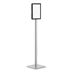 Info Stand Basic Floor Stand, 51.57" Tall, Black Stand, 8.5 x 11 Face