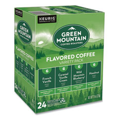 Flavored Variety Coffee K-Cups, Assorted Flavors, 0.38 oz K-Cup, 24/Box