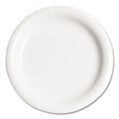 Bare Eco-Forward Clay-Coated Mediumweight Paper Plate, ProPlanet Seal, 9" dia, White, 125/Pack, 4 Packs/Carton