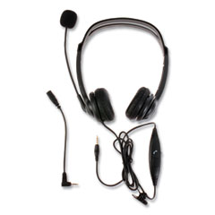 ZuM ZuM350B Binaural Over The Head Headset, Black