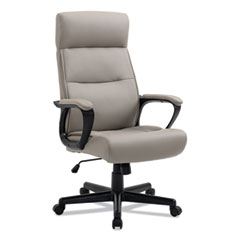 Alera Oxnam Series High-Back Task Chair, Supports Up to 275 lbs, 17.56" to 21.38" Seat Height, Tan Seat/Back, Black Base