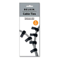 Multicolored Cable Ties, 6/Pack