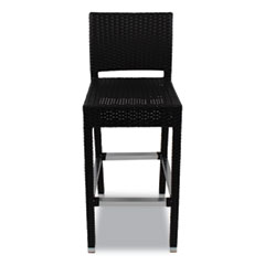 Gama Series Barstools, Supports Up to 300 lb, 31.25" Seat Height, Chocolate Seat, Chocolate Back, Chocolate Base