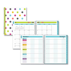 Teacher Dots Academic Year Create-Your-Own Cover Weekly/Monthly Planner, 11 x 8.5, 12-Month (July to June): 2023 to 2024