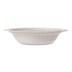 Molded Fiber Tableware, Bowl, 12 oz, White, 1,000/Carton