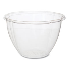 Salad Bowls, 48 oz, 6.69" Diameter x 4.38"h, Clear, Plastic, 300/Carton