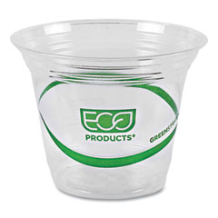 GreenStripe Renewable and Compostable Cold Cups, 9 oz, Clear, 50/Pack, 20 Packs/Carton