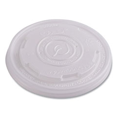 World Art PLA-Laminated Soup Container Lids, Fits 8 oz Sizes, Translucent, Plastic, 50/Pack, 20 Packs/Carton