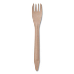 Wood Cutlery, Fork, Natural, 500/Carton