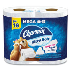 Ultra Soft Bathroom Tissue, Septic Safe, 2-Ply, White, 224 Sheets/Roll, 4 Rolls/Pack, 6 Packs/Carton