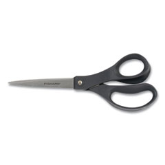 Everyday Scissors, 8" Long, 3.25" Cut Length, Black Straight Handle, 6/Pack