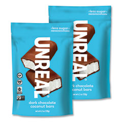 Dark Chocolate Coconut Bars, Dark Chocolate, 4.2 oz Bag, 2/Carton, Ships in 1-3 Business Days